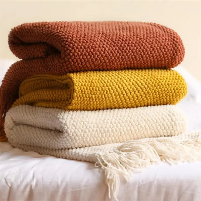Premium Nordic Knit Throw Blanket
