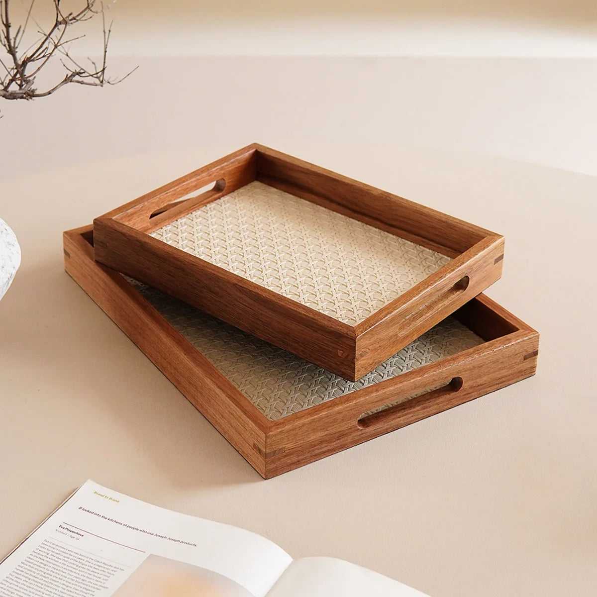 Acacia Wood Decorative Tray