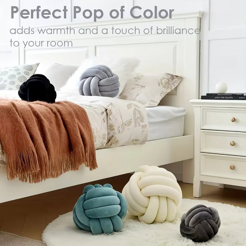 Knotted Ball Throw Pillow